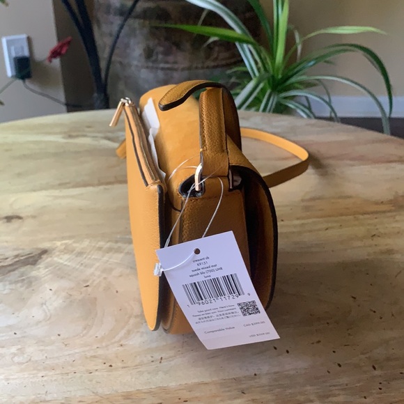 KATE SPADE Luna Crescent Suede and Leather mix Crossbody bag - - Picture 6 of 11